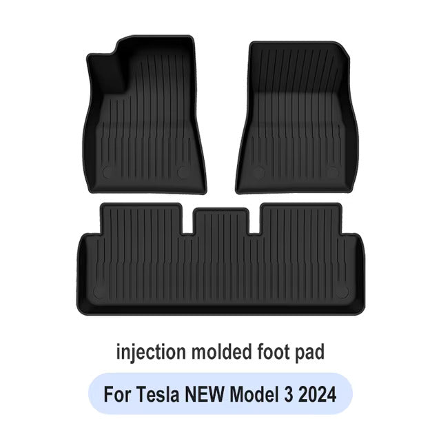 Car Floor Mats for Tesla Model 3 Y 2019-2024 Car Four Seasons Waterproof