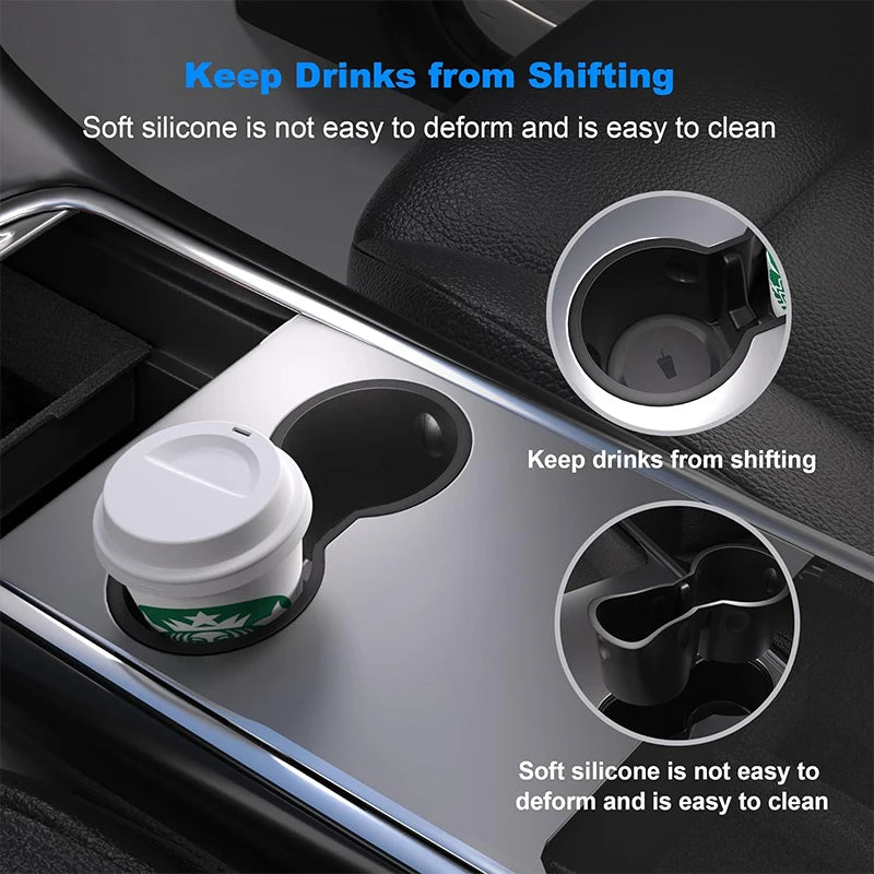 Storage Box for Tesla Model Y 2021-2024 Accessories Center Console Trays for Tesla Model 3 Highland 2024 Hidden Box Webcam Cover