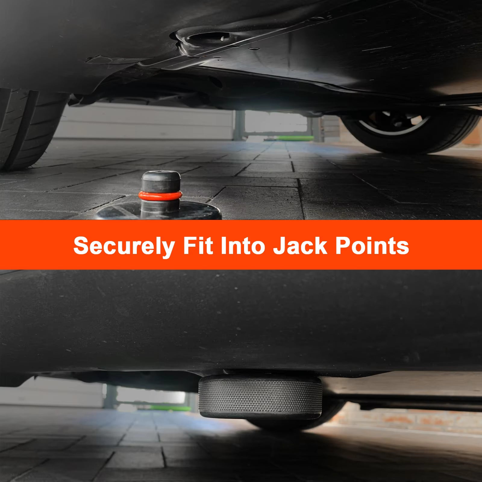 Lifting Jack Pad with Tire Inflator and Portable Air Compressor for Tesla Owners